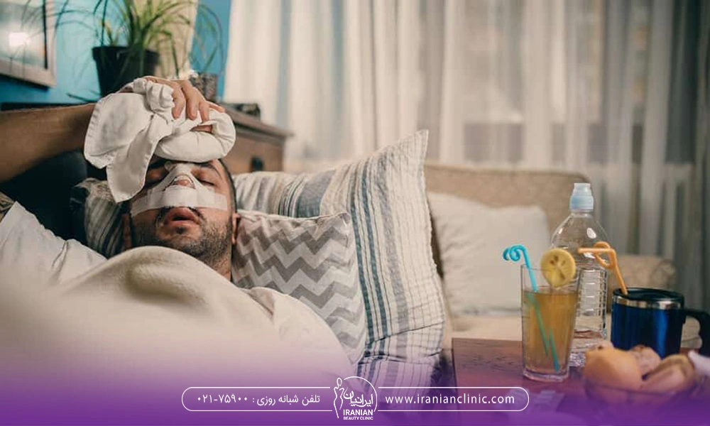 نحوه خوابیدن بعد از عمل بینی